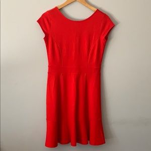 Short Sleeved Red Dress
